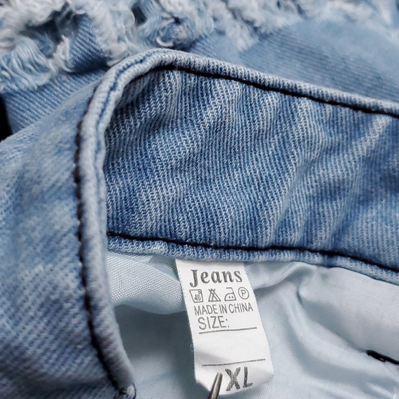 Palmer Heritage Fringed Denim Jeans Size XL - Picture 8 of 11